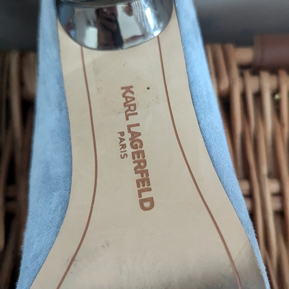 Karl Lagerfeld Light Blue pump - Picture 9 of 12